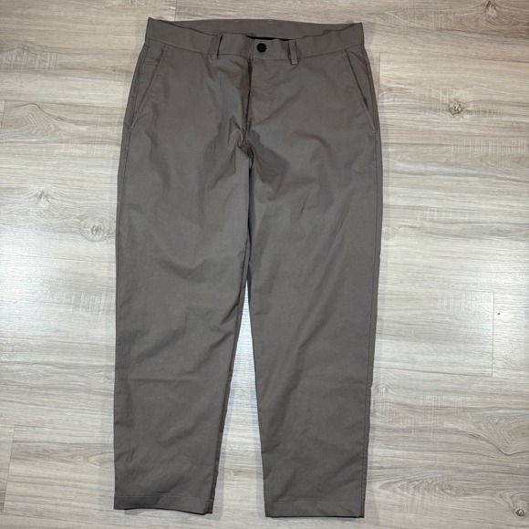 Lululemon Relaxed Tapered Smooth Twill Trouser Chino Size 38x29 LM5YES  Brown - Picture 1 of 6